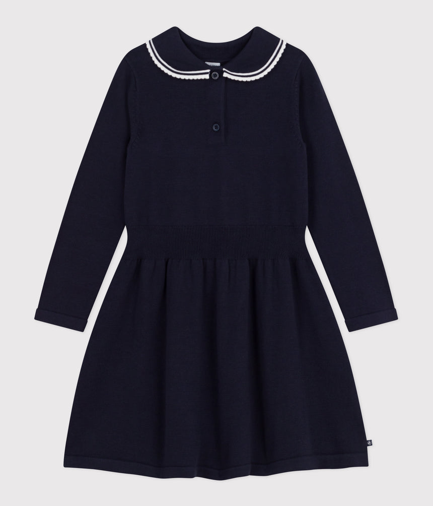CHILDREN'S LONG SLEEVED COTTON DRESS