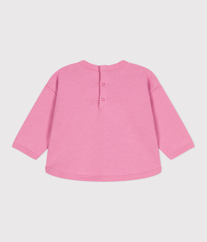 BABIES' VINTAGE PETIT BATEAU MOTIF COTTON SWEATSHIRT