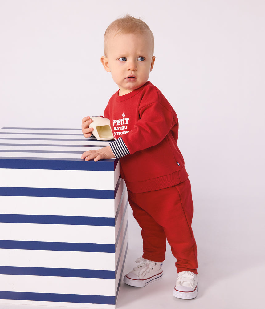 BABIES' PATTERNED COTTON SWEATSHIRT