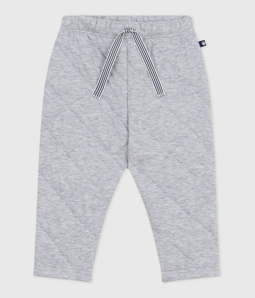 BABIES' PLAIN THICK COTTON TROUSERS