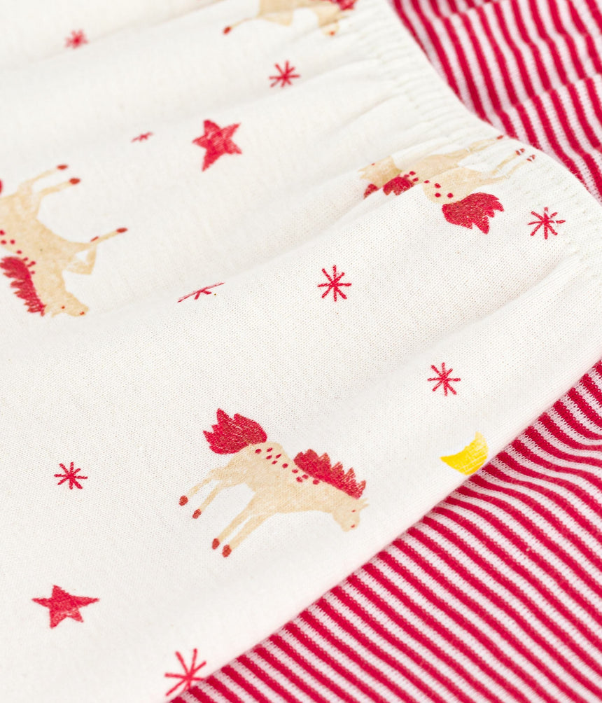 PACK OF HORSE-PRINT COTTON SHORTIES FOR CHILDREN