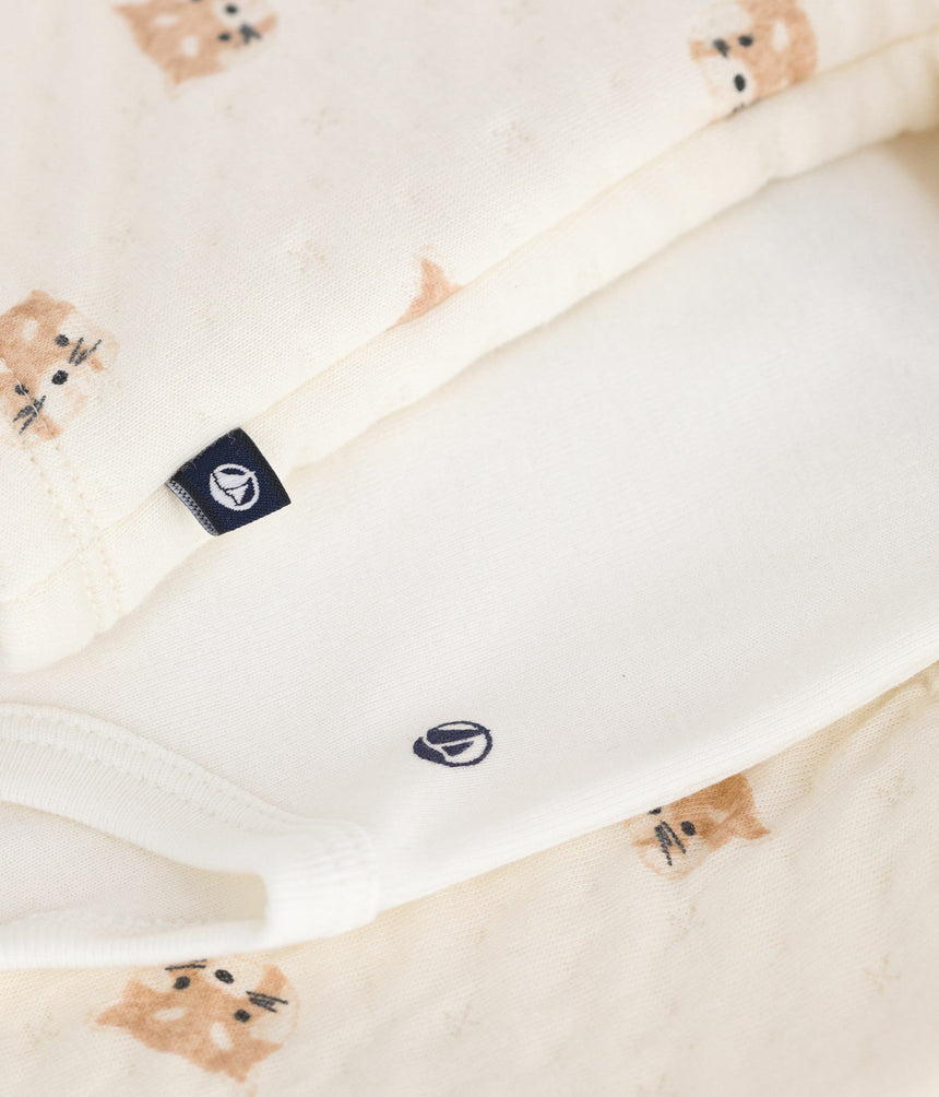 BABIES RED PANDA-PRINTED COTTON 3-PIECE SET