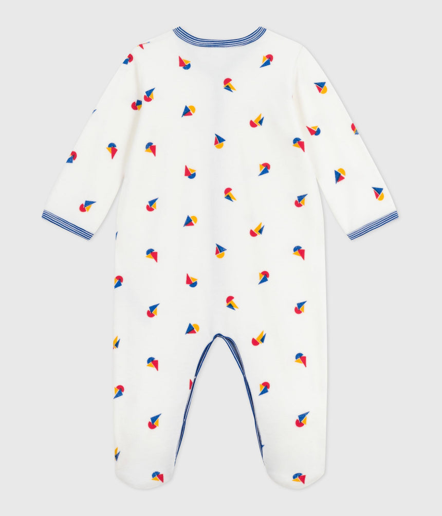 BABIES VELOUR PYJAMA SUIT