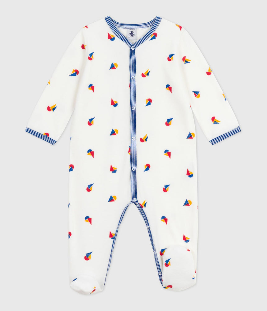 BABIES VELOUR PYJAMA SUIT