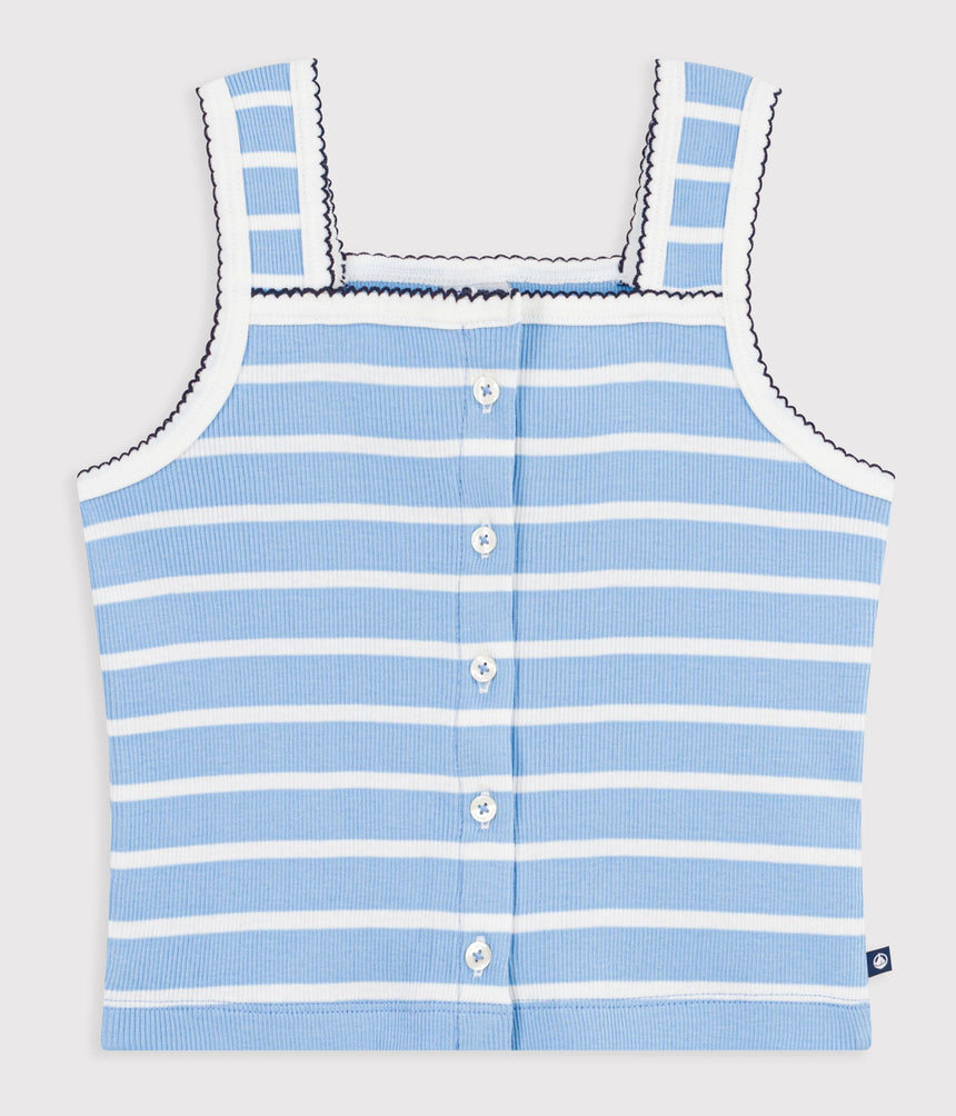 CHILDREN'S STRIPY COTTON TANK TOP