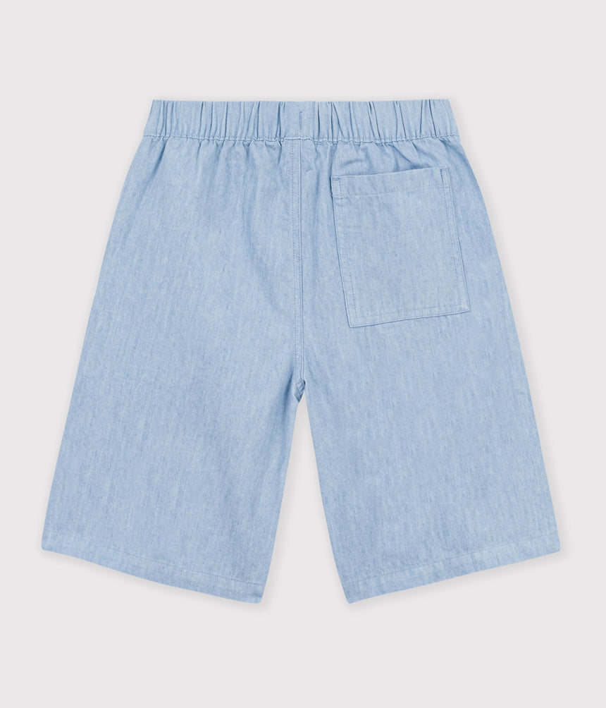 CHILDREN'S BERMUDA SHORTS IN PLAIN COTTON