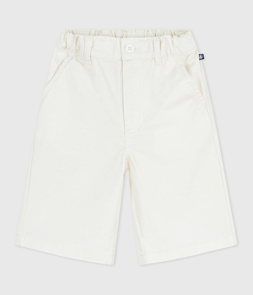 CHILDREN'S BERMUDA SHORTS IN PLAIN COTTON