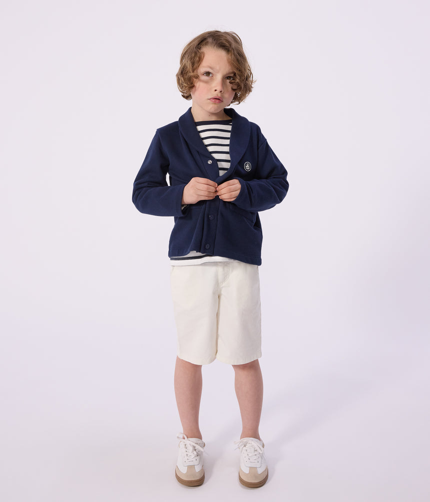 CHILDREN'S BERMUDA SHORTS IN PLAIN COTTON