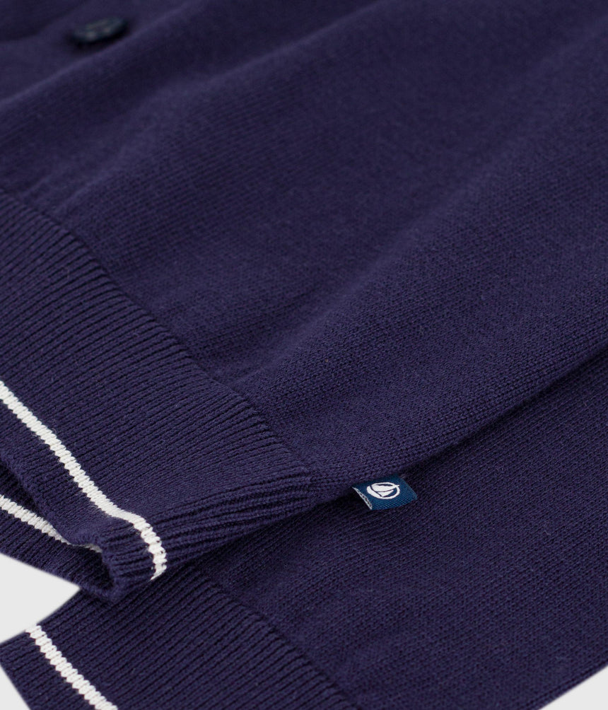 CHILDREN'S PLAIN COTTON CARDIGAN