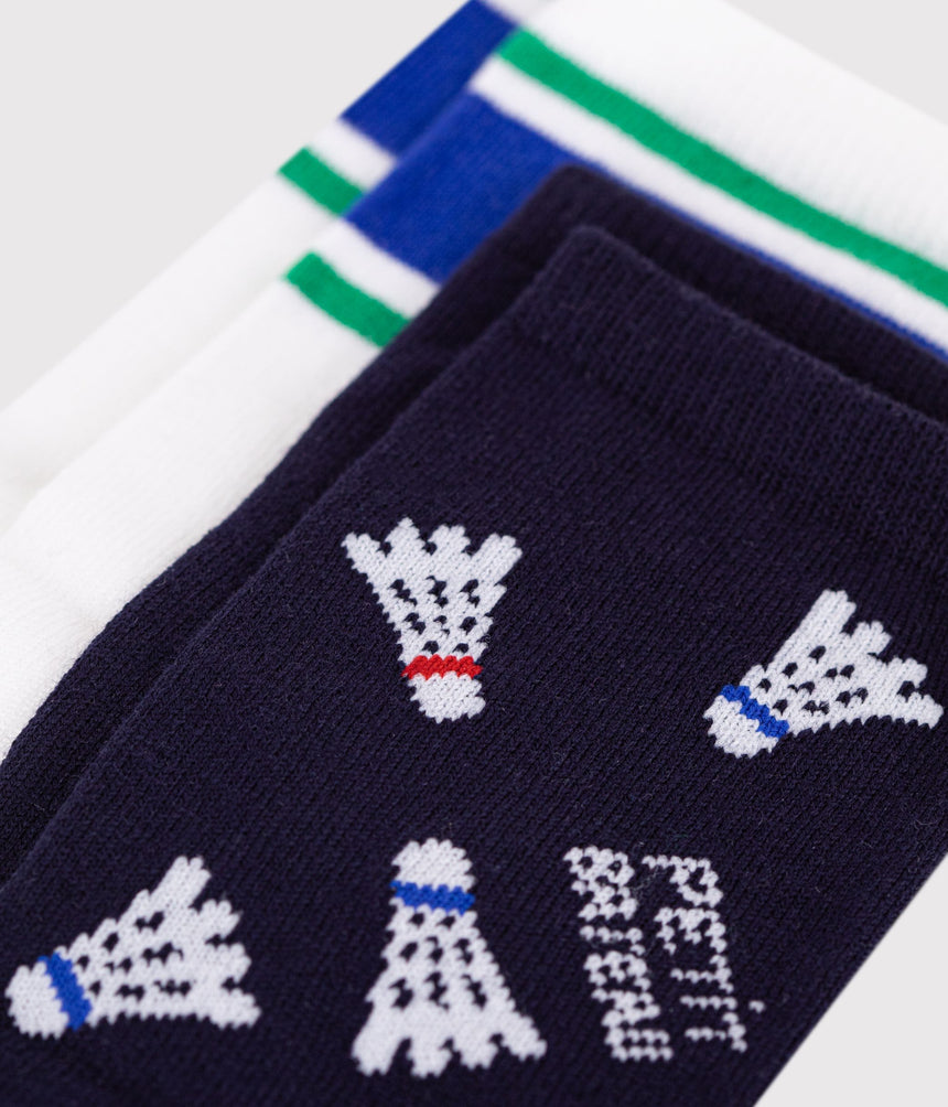 CHILDREN'S COTTON SOCKS - 2-PACK