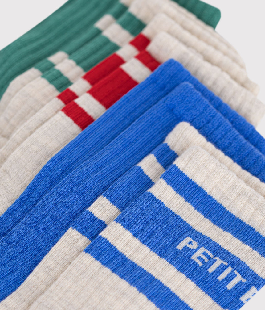 CHILDREN'S SPORTY COTTON SOCKS - 5-PACK