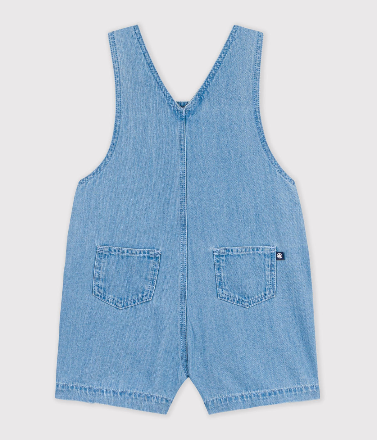 BABIES' SHORT LIGHTWEIGHT DENIM DUNGAREES