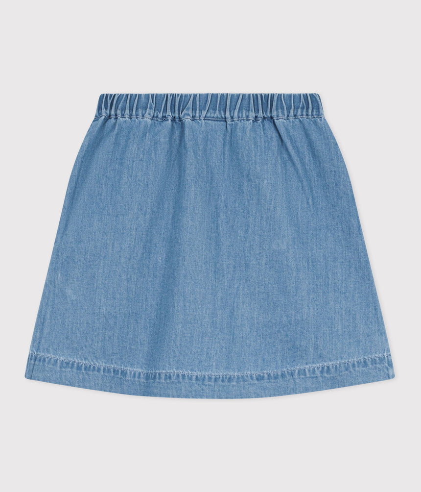 CHILDREN'S SHORT PLAIN COTTON SKIRT