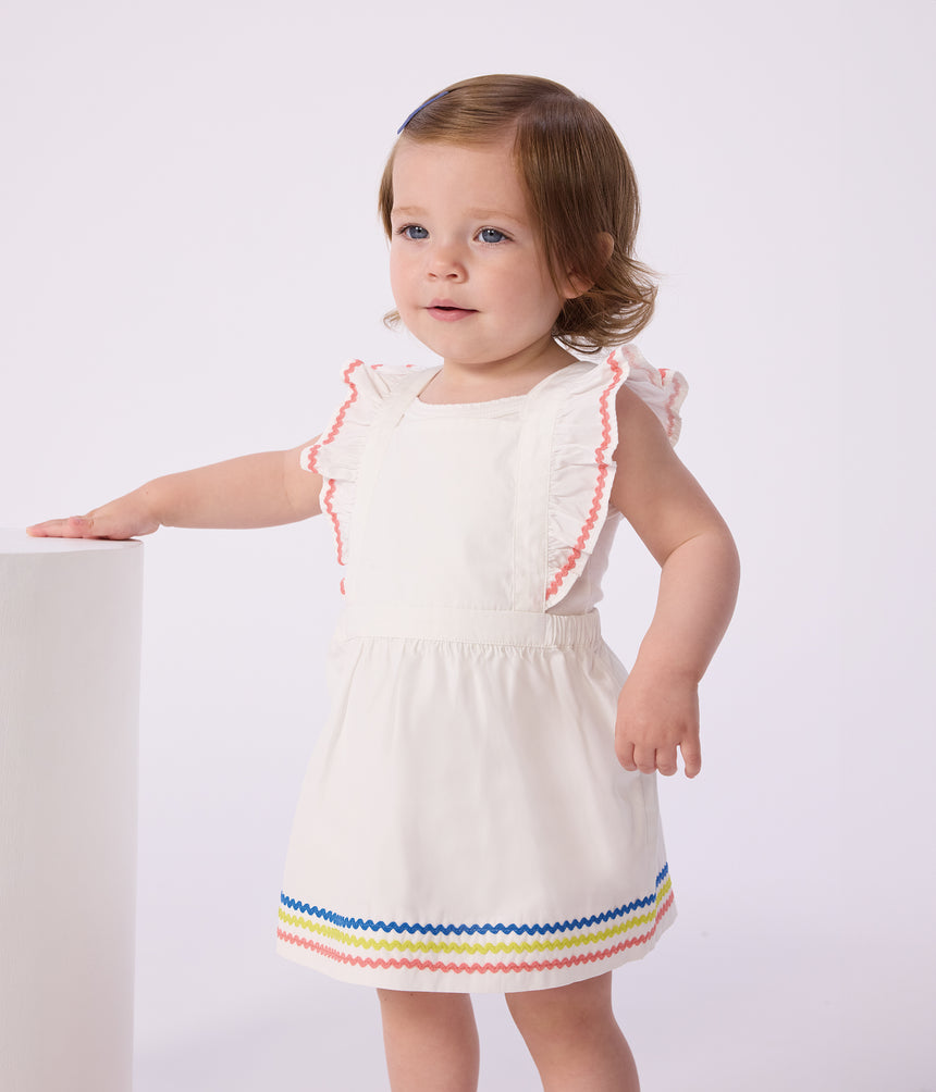 BABIES' PLAIN COTTON DRESS