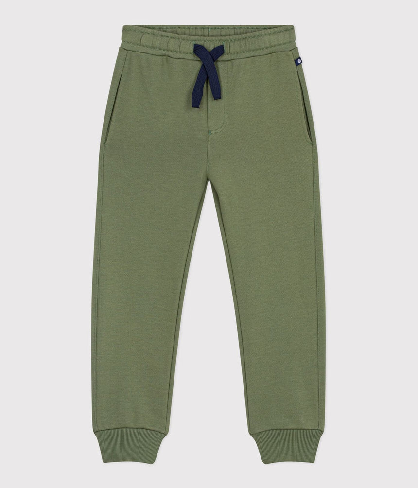 CHILDREN'S PLAIN COTTON JOGGING BOTTOMS
