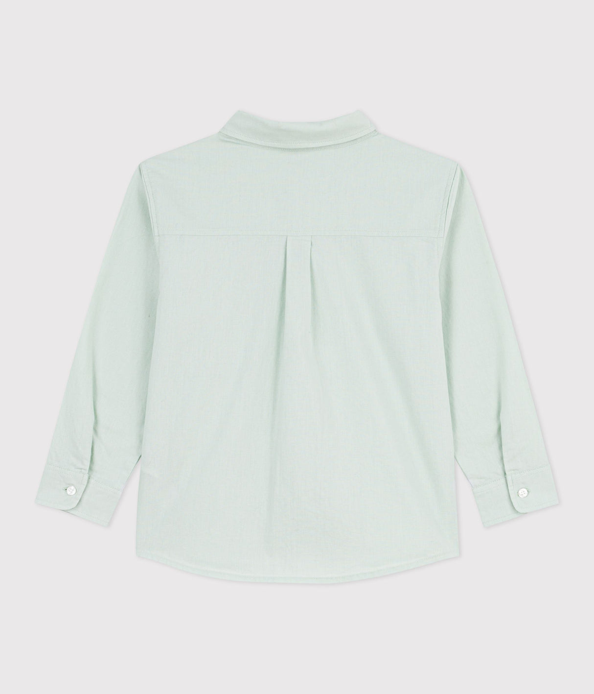 CHILDREN'S LONG-SLEEVED PLAIN COTTON SHIRT