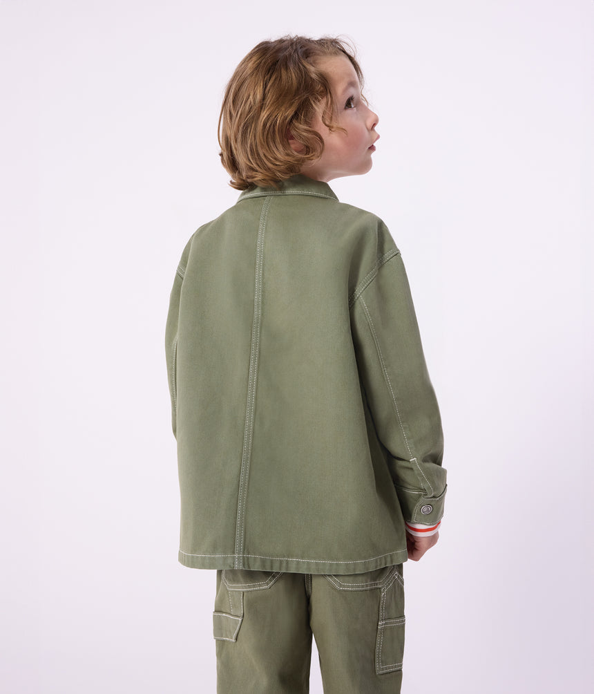 CHILDREN'S JACKET IN PLAIN COTTON