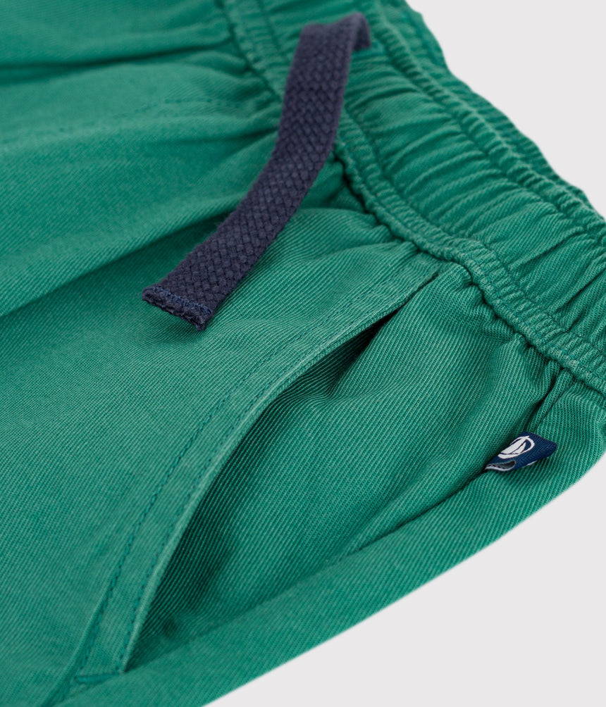 CHILDREN'S BERMUDA SHORTS IN PLAIN COTTON