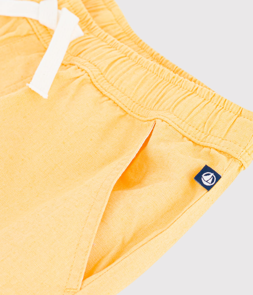 CHILDREN'S BERMUDA SHORTS IN PLAIN COTTON