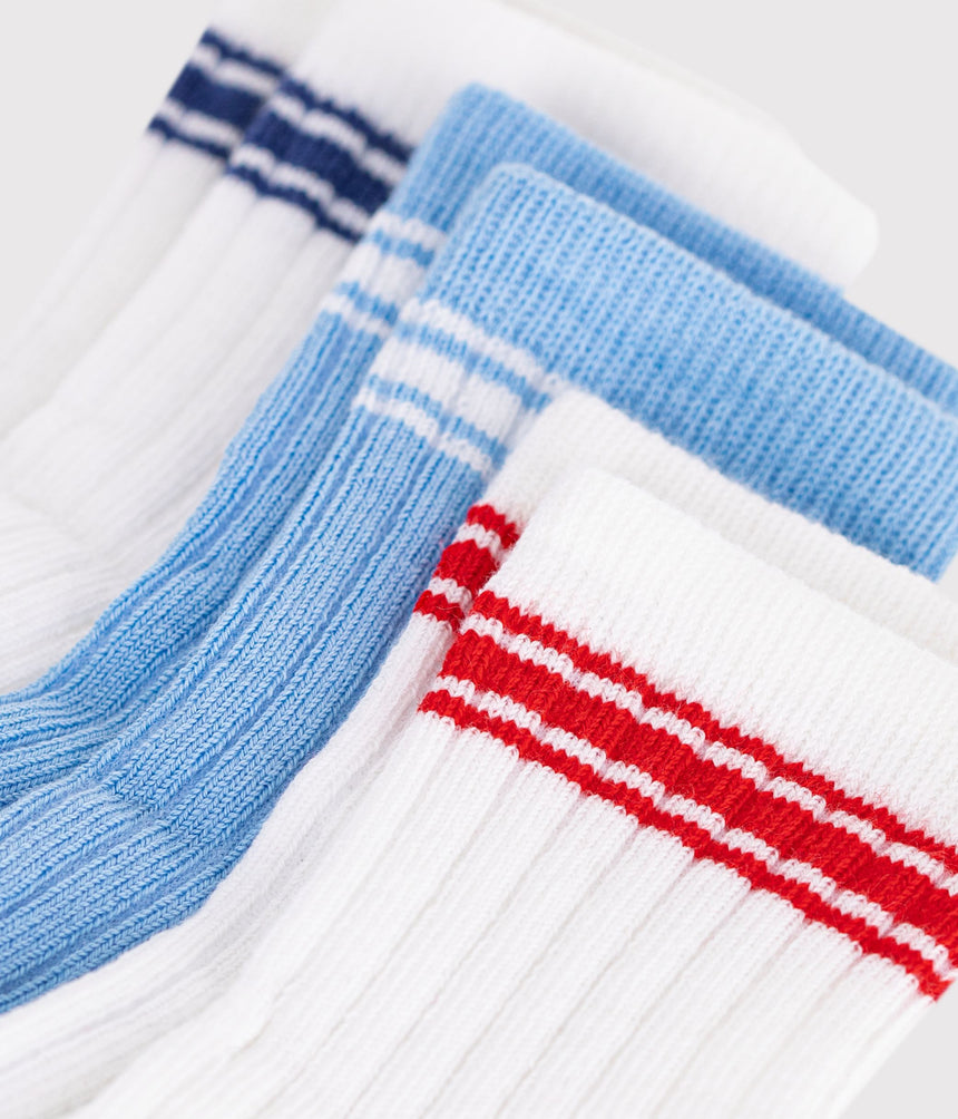 3 PAIRS OF BABIES' COTTON SOCKS