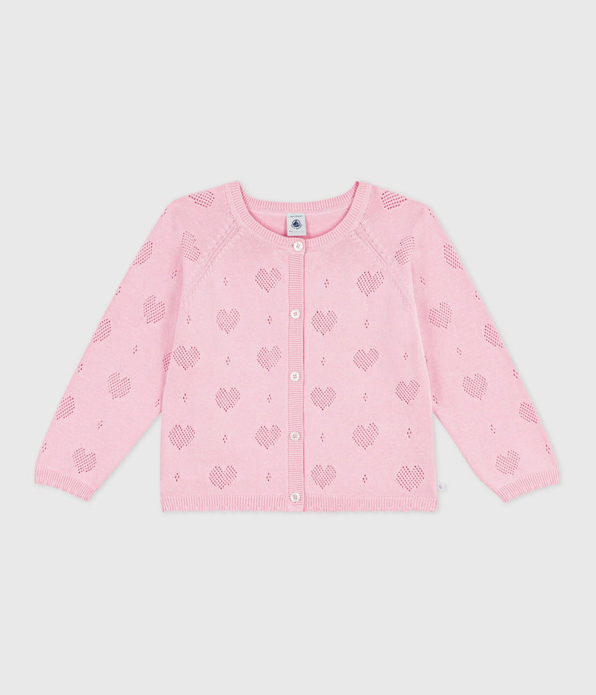 CHILDREN'S PLAIN COTTON CARDIGAN