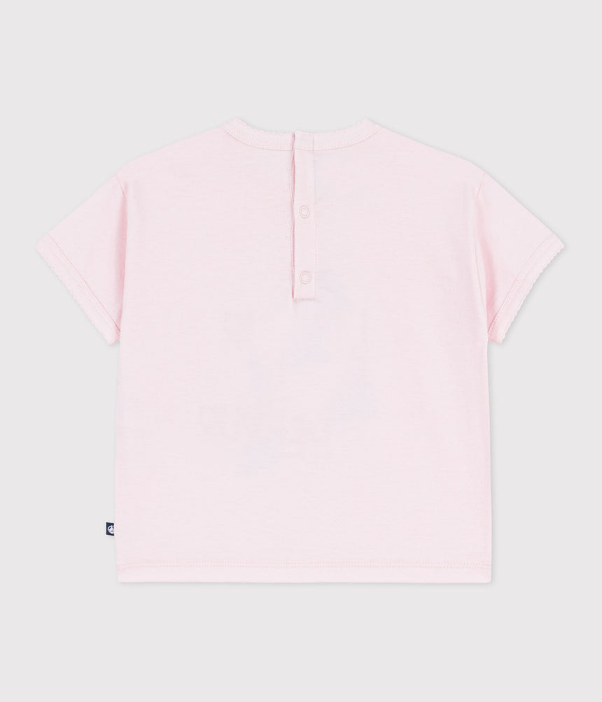 BABIES' SHORT-SLEEVED PATTERNED COTTON T-SHIRT