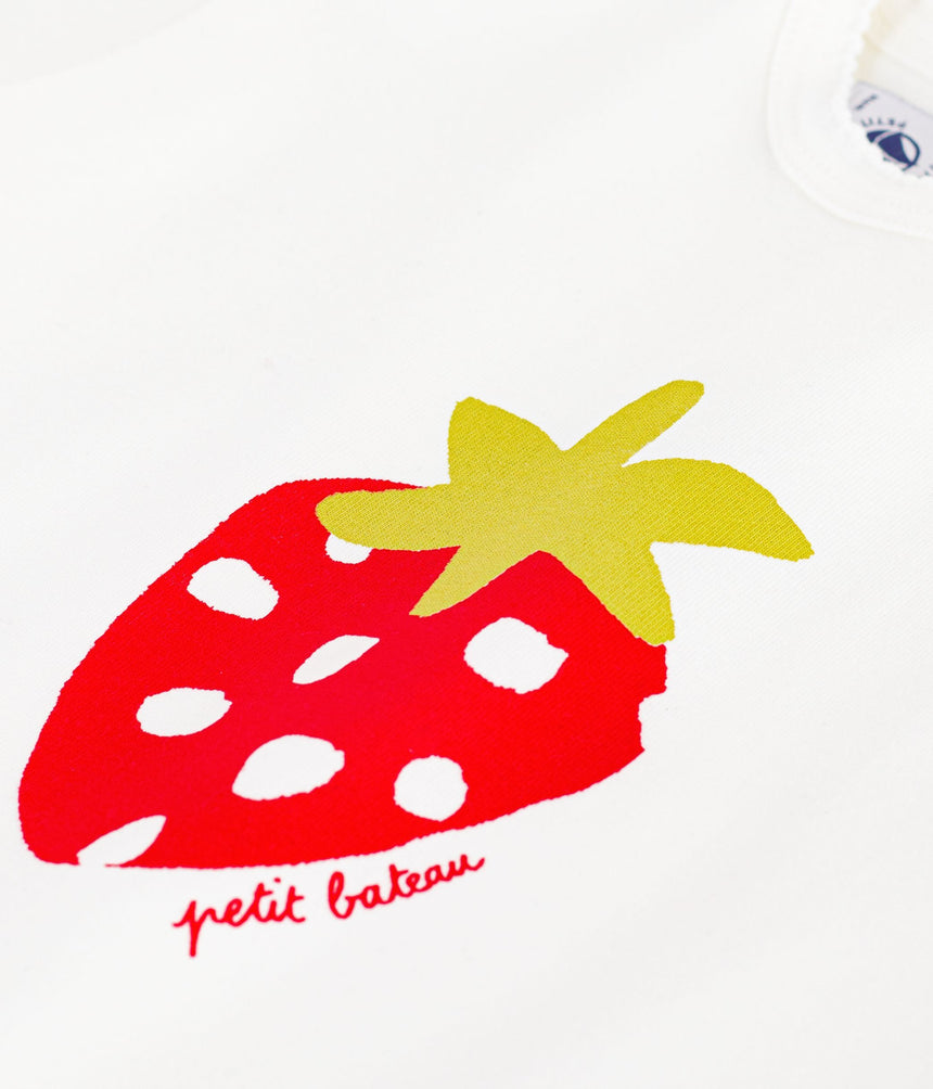 BABIES' SHORT-SLEEVED PATTERNED COTTON T-SHIRT