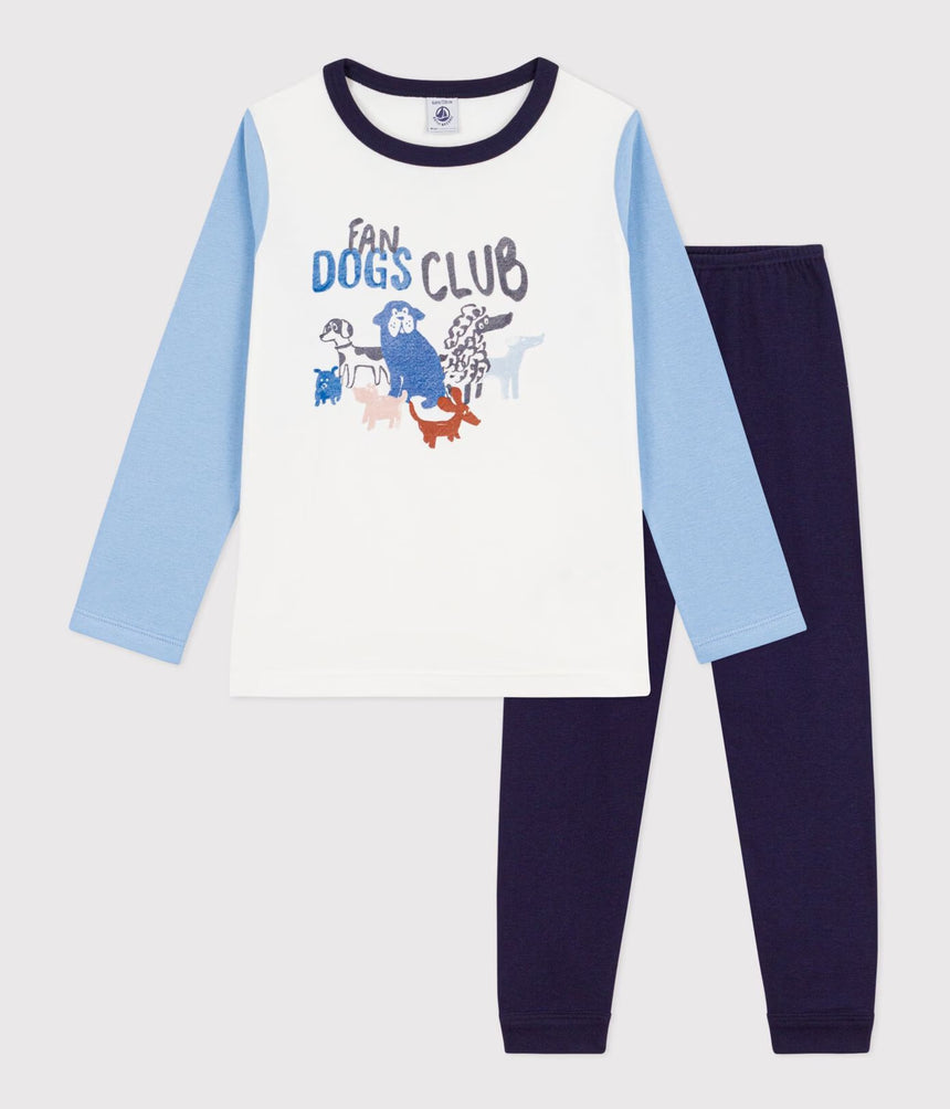 CHILDREN'S DOG DESIGN COTTON PYJAMAS
