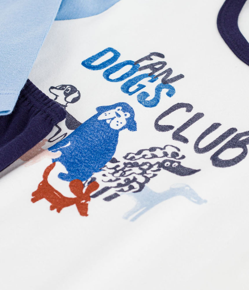 CHILDREN'S DOG DESIGN COTTON PYJAMAS