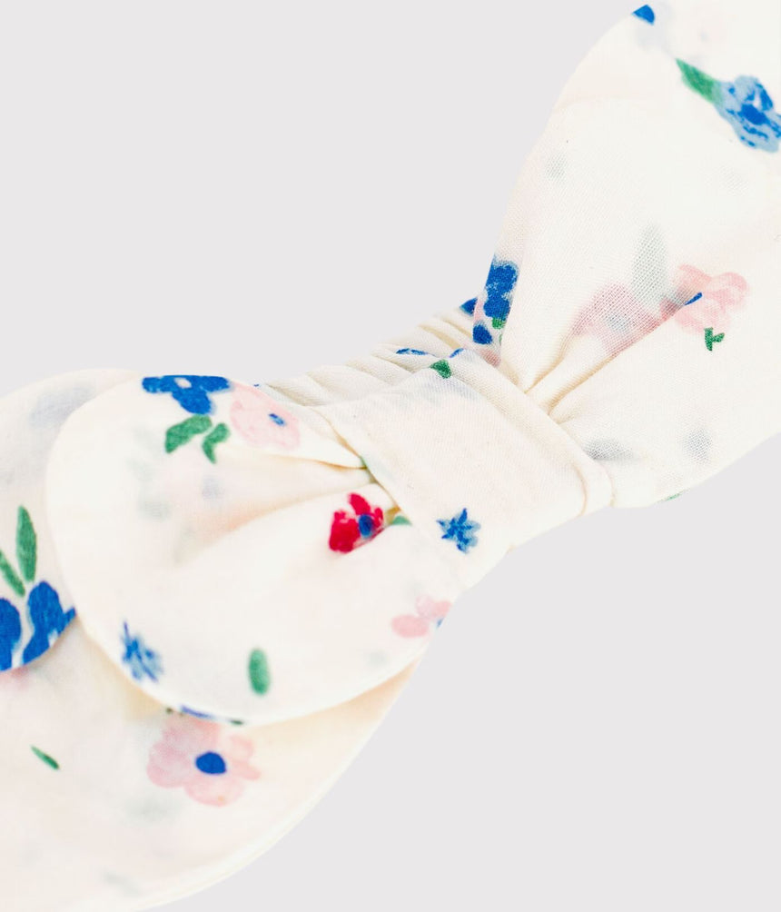 BABY GIRLS’ HAIRBAND IN FLORAL-PRINT POPLIN