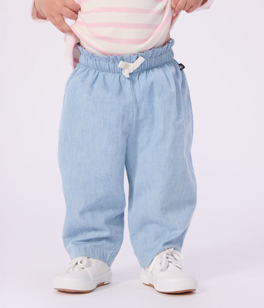BABIES’ CHAMBRAY TROUSERS