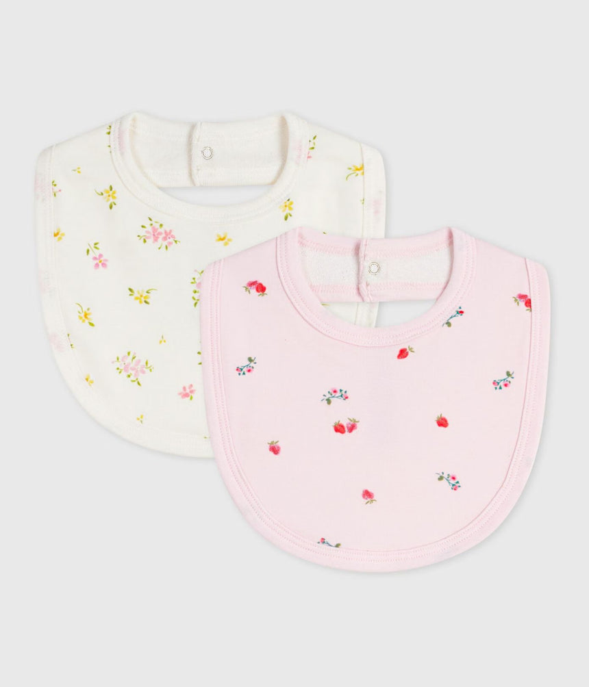 PACK OF BABIES’ FLORAL-PRINT COTTON BIBS