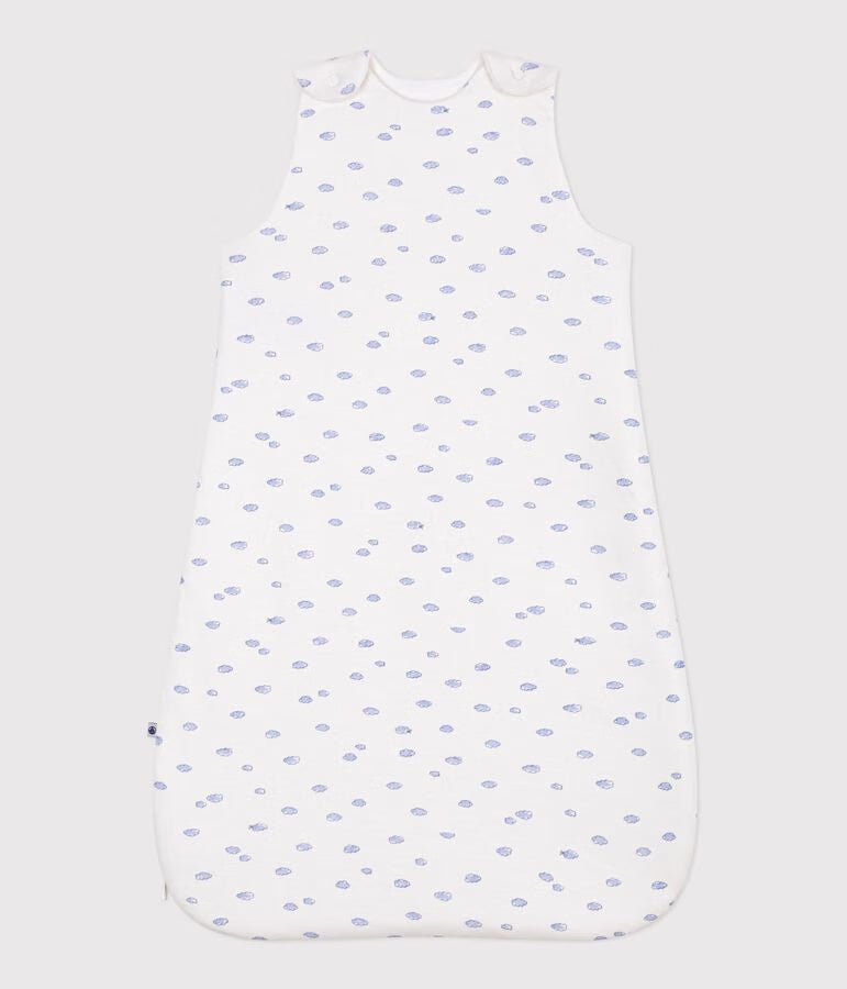 BABIES' 1.5 TOG CLOUD PRINT COTTON SLEEPING BAG