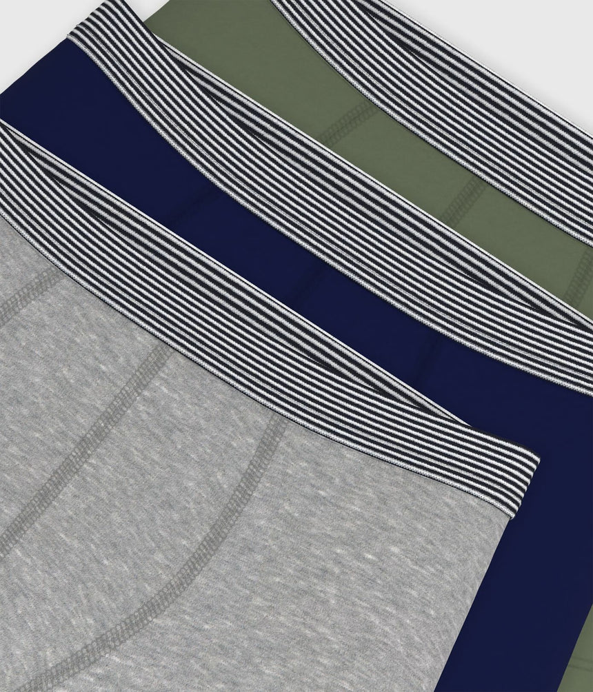 PACK OF PLAIN COTTON BOXERS FOR KIDS