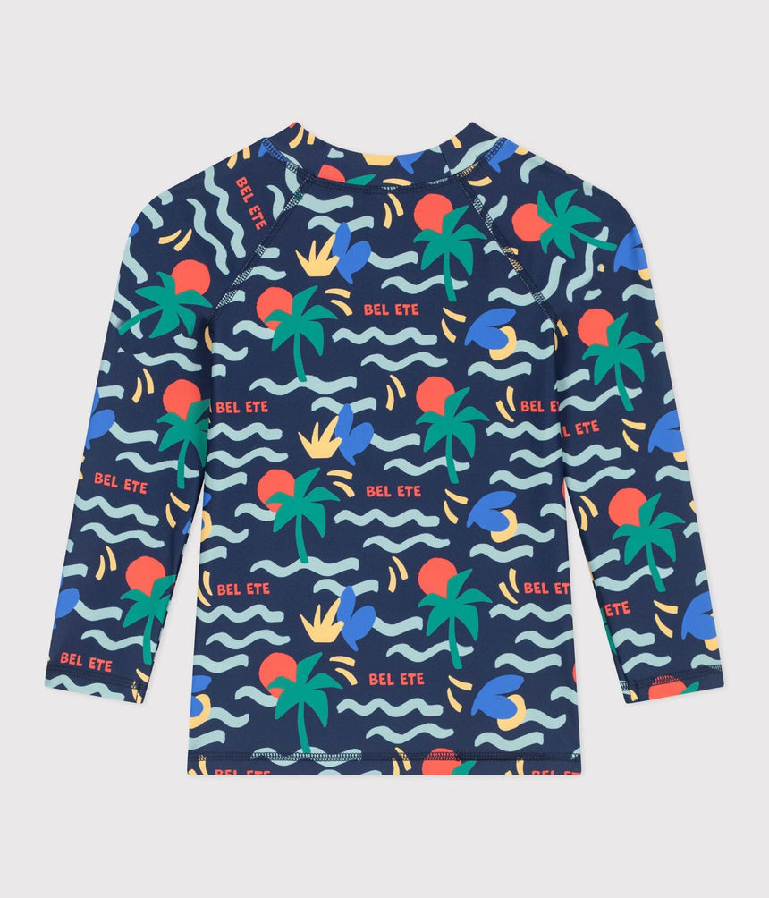 CHILDREN'S LONG-SLEEVED PRINTED UV PROTECTION SWIM T-SHIRT
