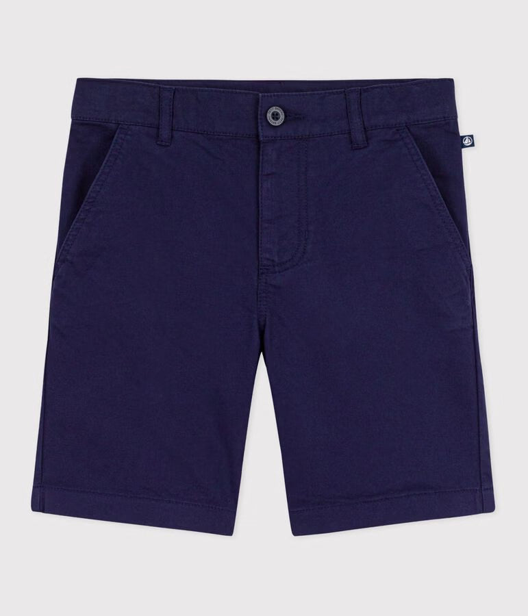 CHILDREN'S BERMUDA SHORTS IN PLAIN COTTON