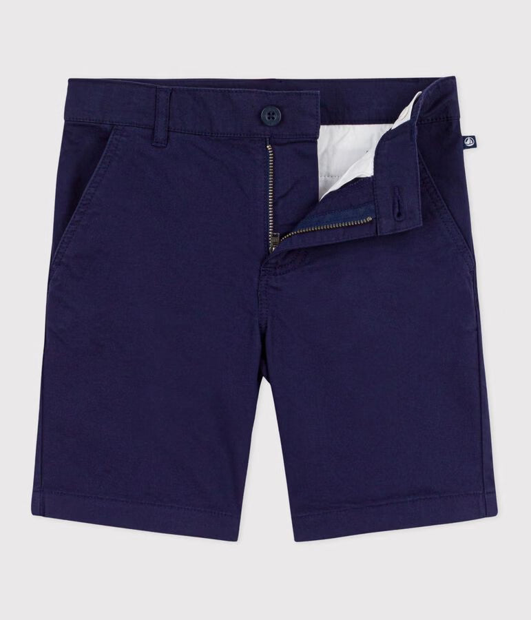 CHILDREN'S BERMUDA SHORTS IN PLAIN COTTON
