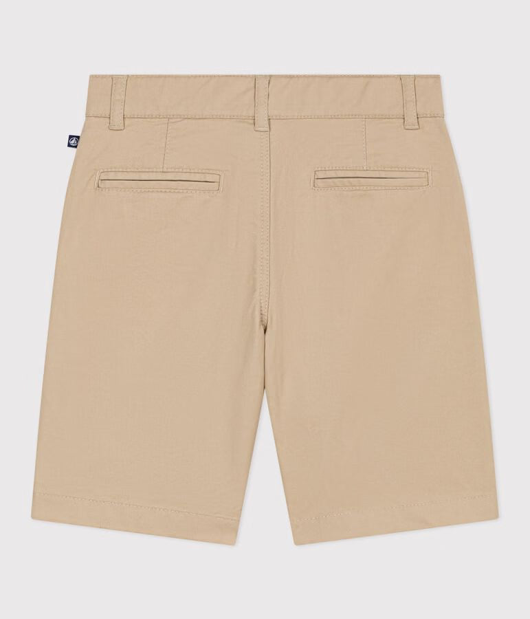 CHILDREN'S BERMUDA SHORTS IN PLAIN COTTON
