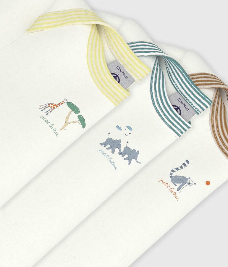 PACK OF BABIES’ SHORT-SLEEVED PLAIN COTTON BODIES