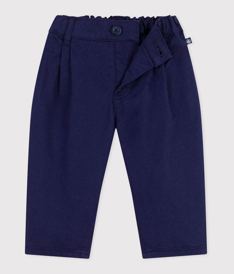 BABIES' PLAIN TWILL TROUSERS