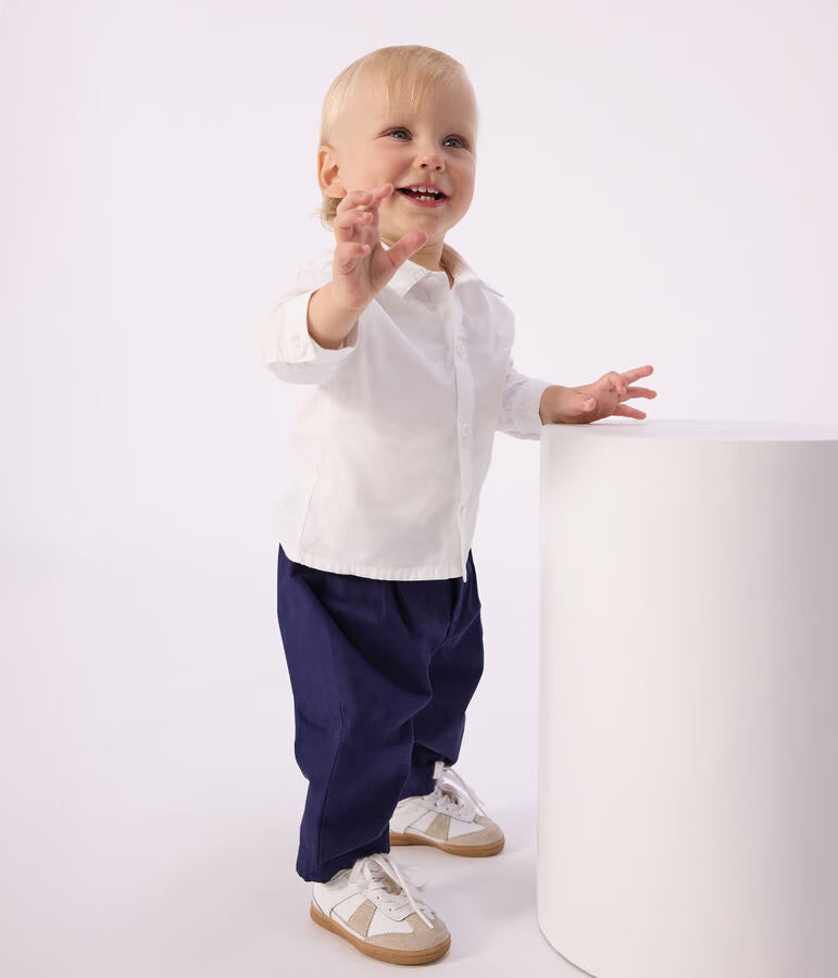 BABIES' PLAIN TWILL TROUSERS