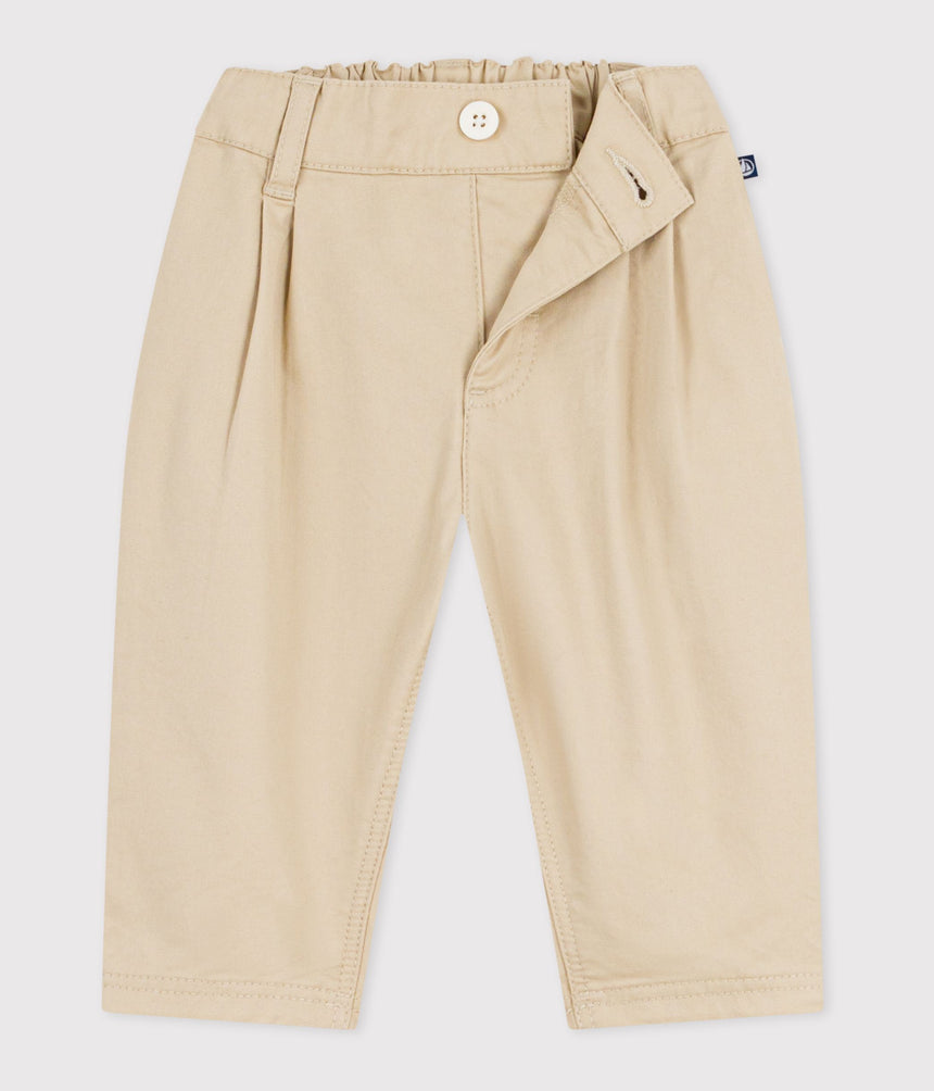 BABIES' PLAIN TWILL TROUSERS