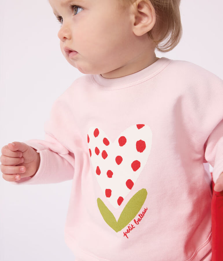 BABY COTTON HOODED SWEATSHIRT WITH PATTERNS