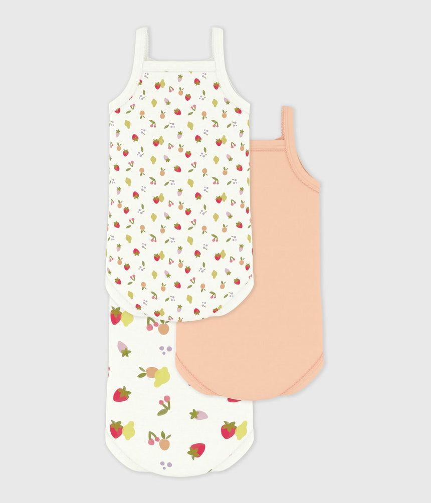 PACK OF BABIES’ STRAPPY COTTON BODIES