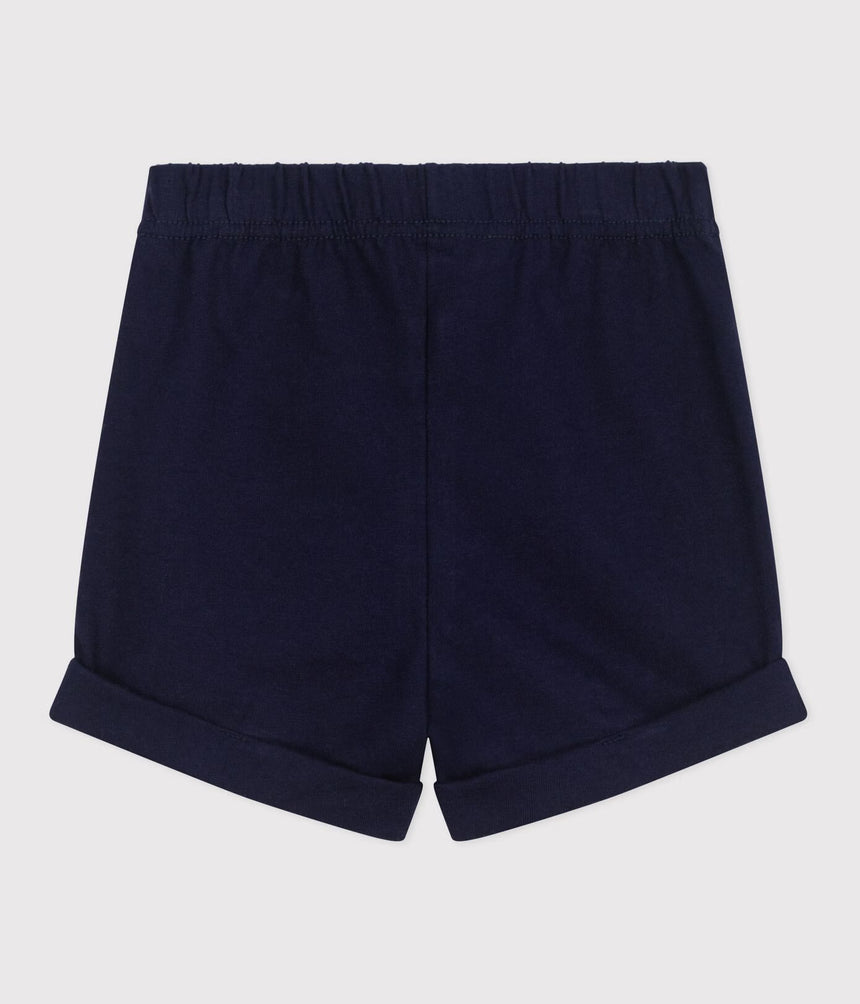 BABIES' PLAIN COTTON SHORTS
