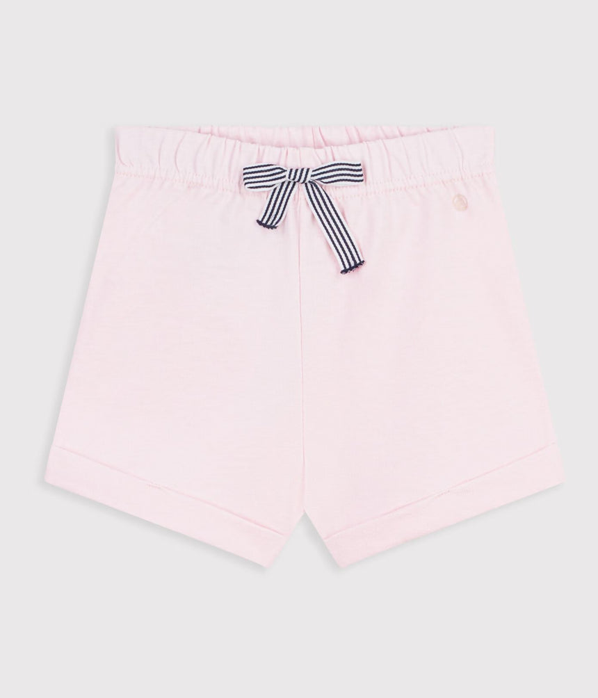 BABIES' PLAIN COTTON SHORTS