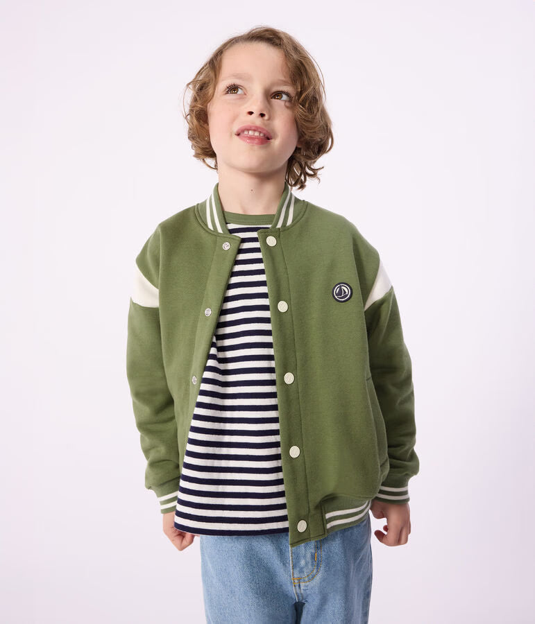 CHILDREN’S VARSITY-STYLE COTTON JACKET