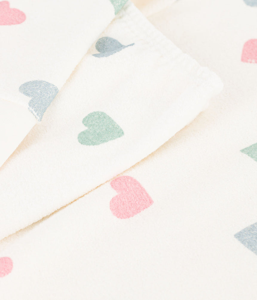 CHILDREN'S COTTON TERRY PYJAMAS WITH HEARTS