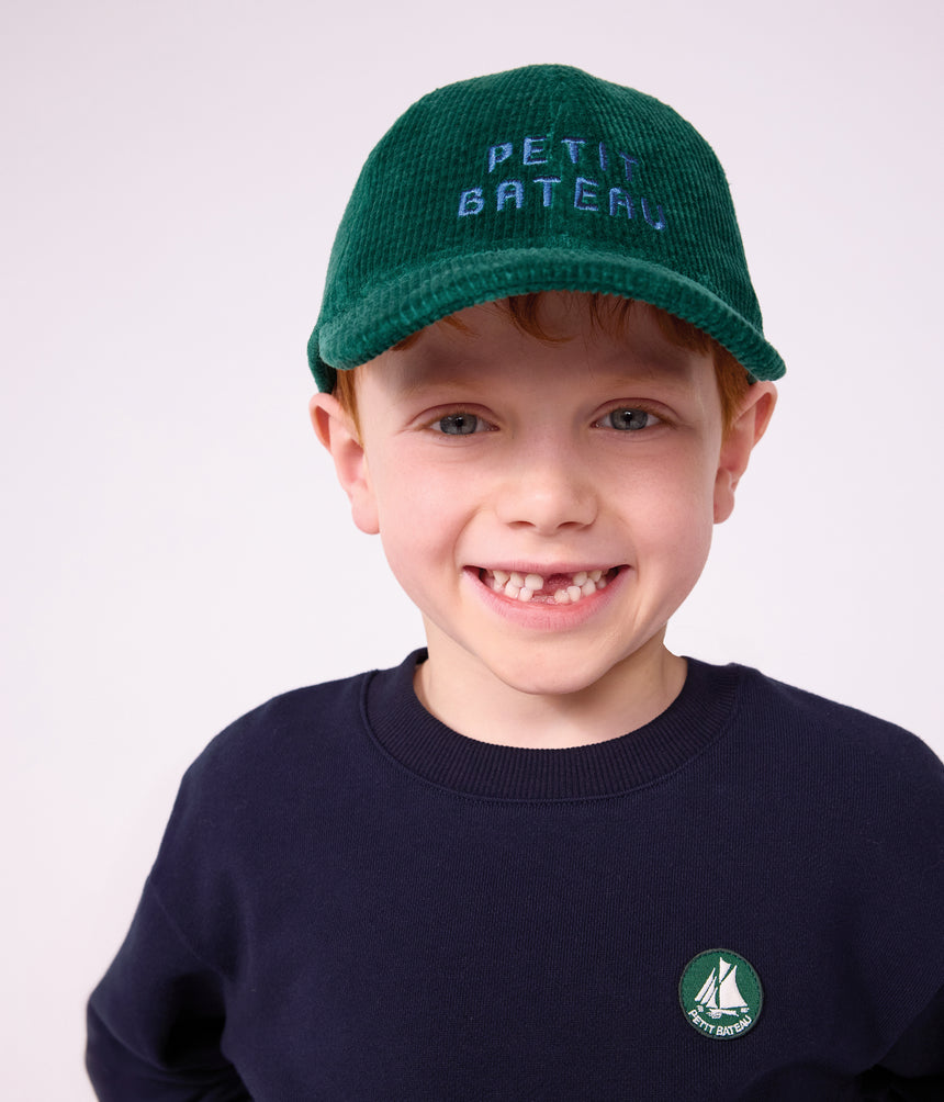 CHILDREN'S CAP IN PLAIN CORDUROY