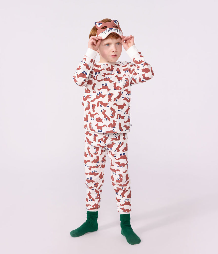 CHILDREN'S COTTON FOX COSTUME PYJAMAS